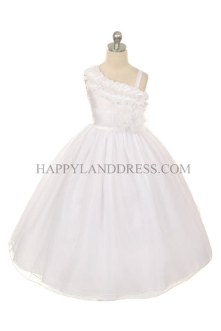 D0323 One Shoulder Style Long Dress (3 Diff Colors)