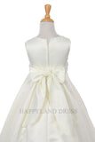 D1189 Satin with Satin Pearl Skirt (White or Ivory)
