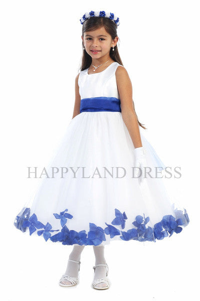 princess polly baby blue dress Bi-Material Cotton And Seersucker Dress, White And Royal Blue - Deux par  Deux Dresses