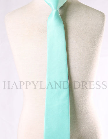 Boy's Aqua  Clip-on Tie