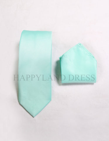 Men's Aqua Tie & Pocket Shirt