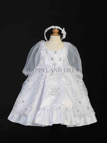 White Baby Girl Christening Dress GCT 2175