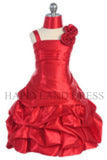 D20113 Ivory Satin Pick Up Dress