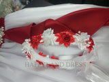 Red and White Flower Crown/Halo