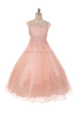 Blush Pink Floral Embroidered D2141708