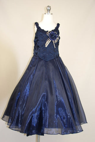 Navy Blue Dress D3074