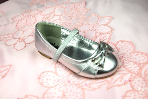 Silver Flat Shoe