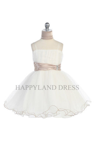 D3018 Waistband Tulle Skirt Dress (9 Diff. Colors)