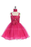 D3118 Short Sparkle Bodice Dress (3 Diff. Colors)
