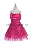 D3129 Sparkling Satin with Lace Dress (3 Diff. Colors)