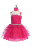D3169 Tulle Dress With Rhinestones (4 Diff. Colors)
