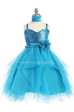 D3333 Sequin with Layered Tulle Dress (4 Diff. Colors)