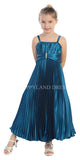 D4151 Satin Sparkle Long Dress (4 Diff. Colors)
