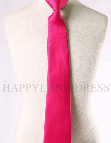 Boy's Fuchsia Clip-On Tie