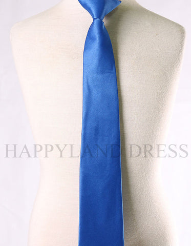 Boy's Royal Blue Clip-On Tie