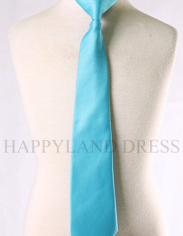 Boy's Turquoise Clip-On  Tie