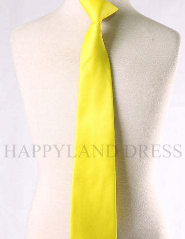 Boy's Yellow Clip-On Tie