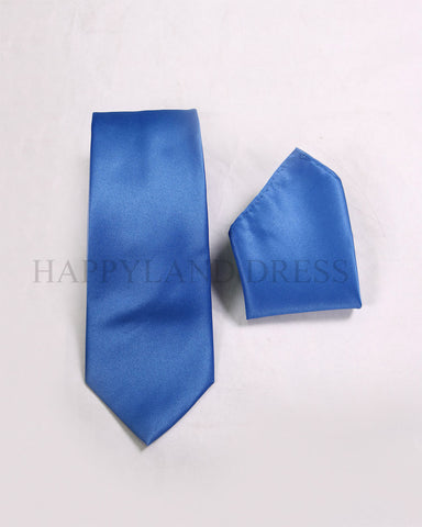 Men's Royal Blue Tie & Pocket Square
