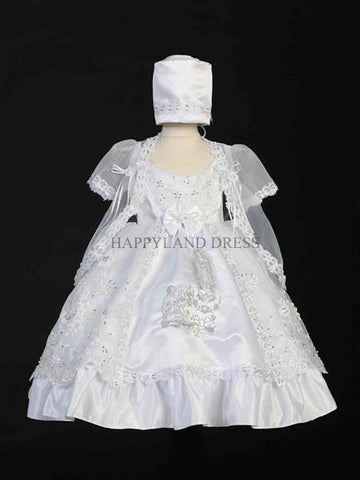 White Baby Girl Christening Dress GCT 2151