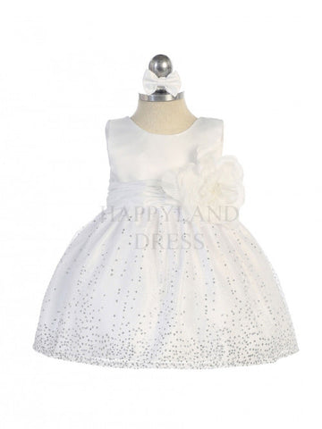 Red Sleeveless Satin Bodice Infant Girl Dress with Sparkle Tulle Skirt – Happy Land Red Sleeveless Satin Bodice Infant Girl Dress with Sparkle Tulle Skirt – Happy Land