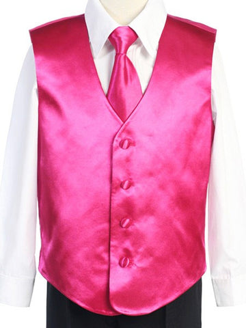 Boy's Tie and Vest Set (2 Diff. Colors)