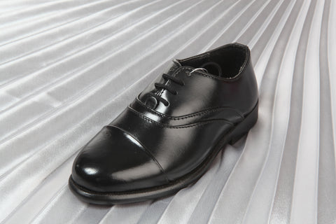 S3999 Black Boys Dress Shoes