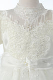 GCM511 Organza Embroidered Dress (White Only)